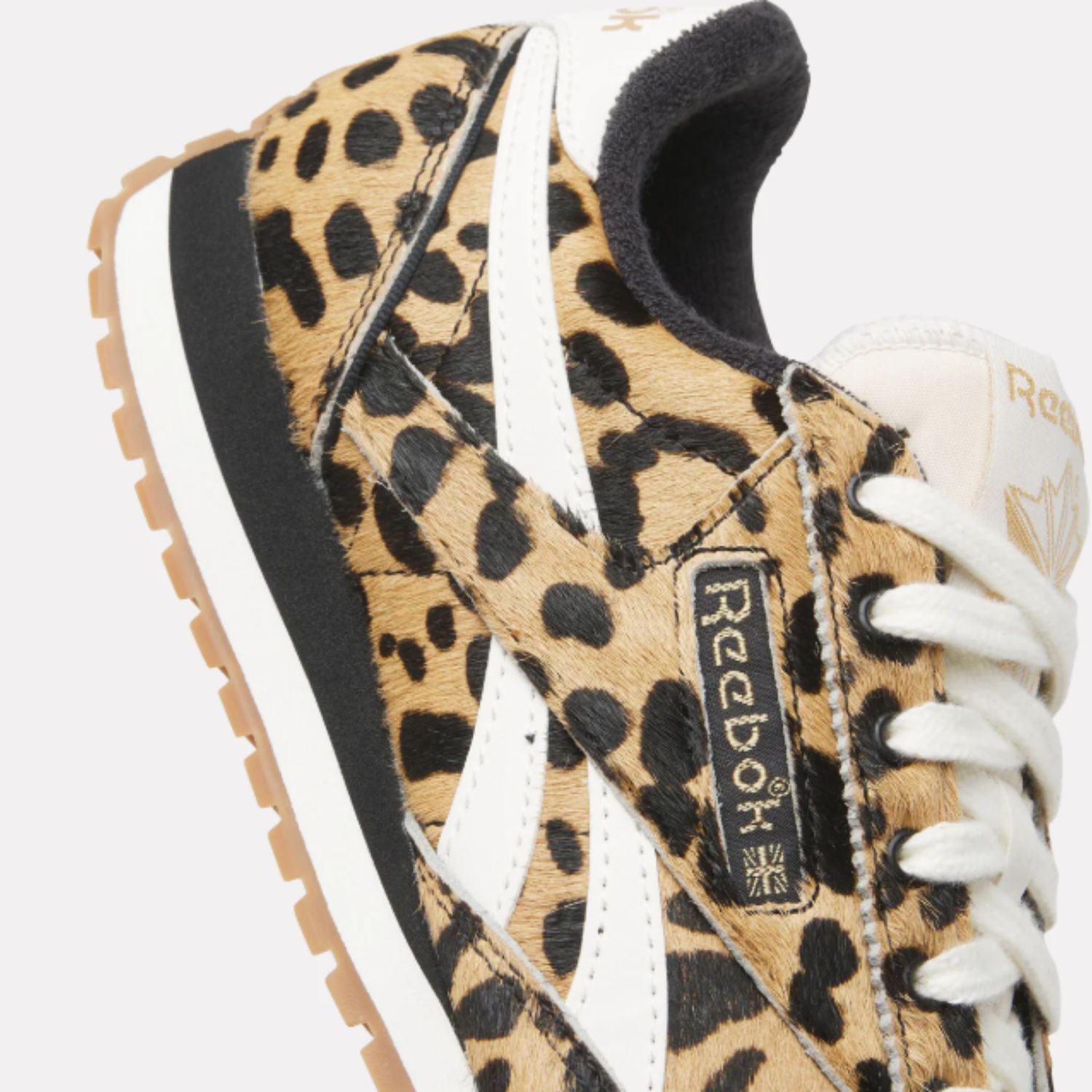 REEBOK WOMENS CLASSIC AZ  SHOES- CHEETAH/BLACK/CHALK