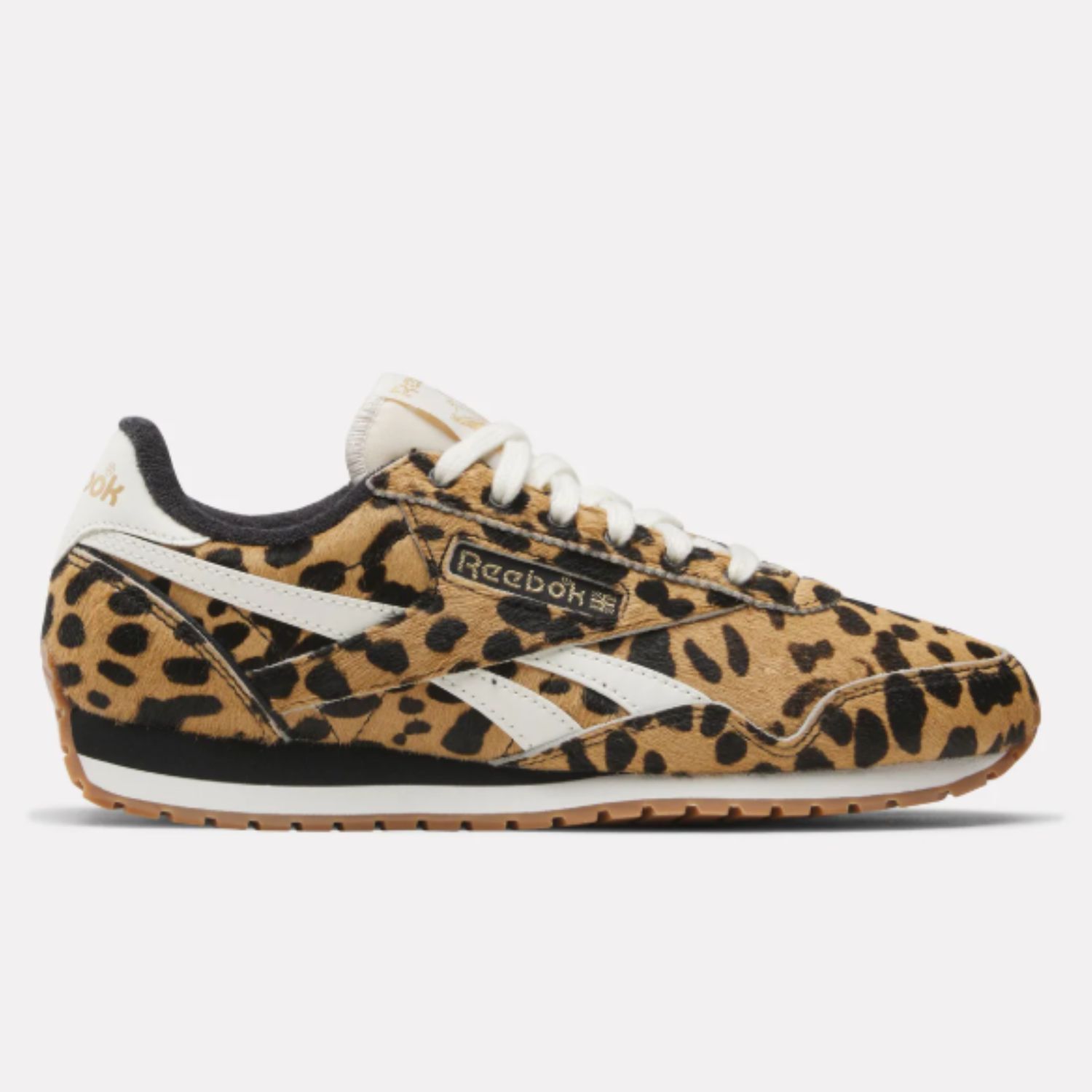REEBOK WOMENS CLASSIC AZ  SHOES- CHEETAH/BLACK/CHALK