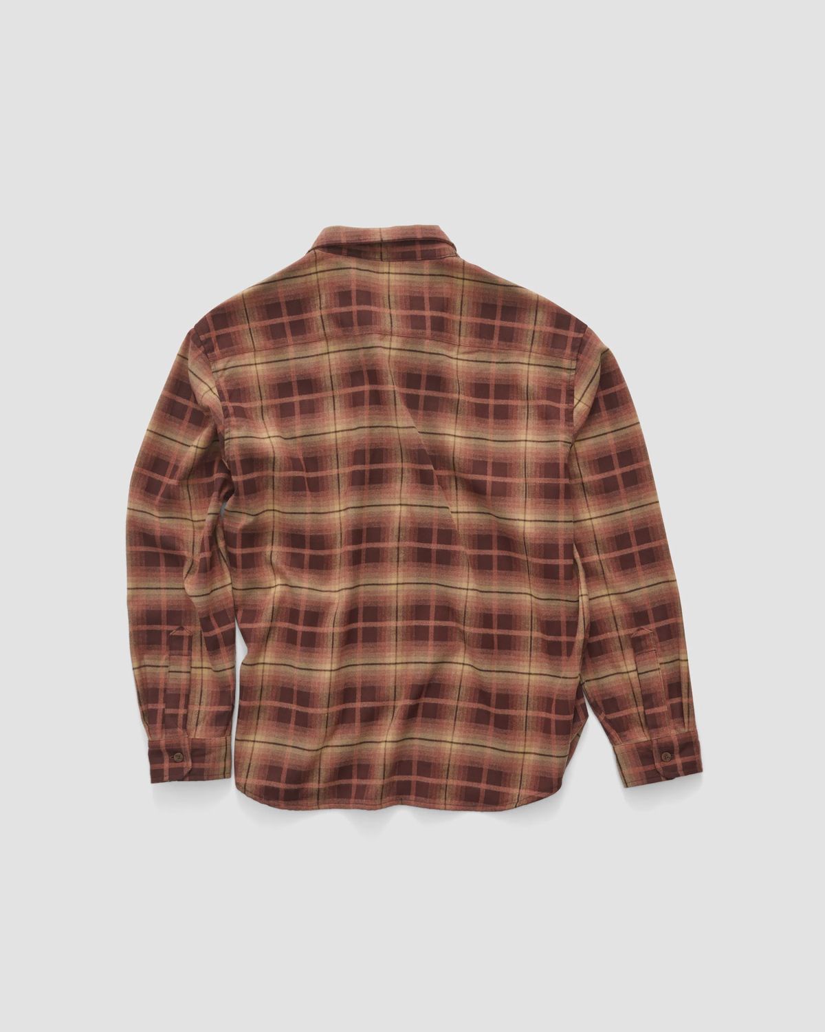 SDOUBLE MENS PASS FLANNEL OVERSHIRT - RUST