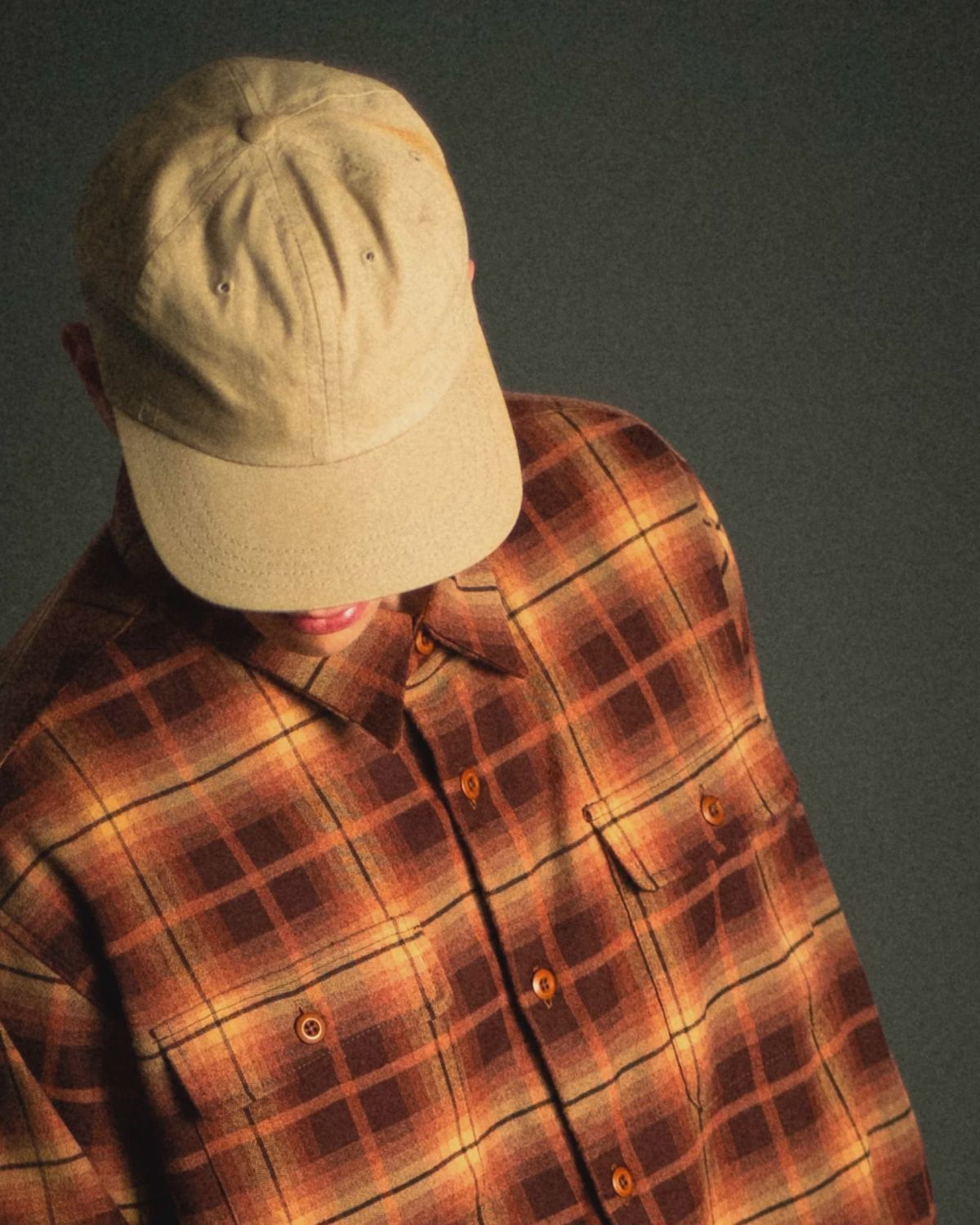 SDOUBLE MENS PASS FLANNEL OVERSHIRT - RUST