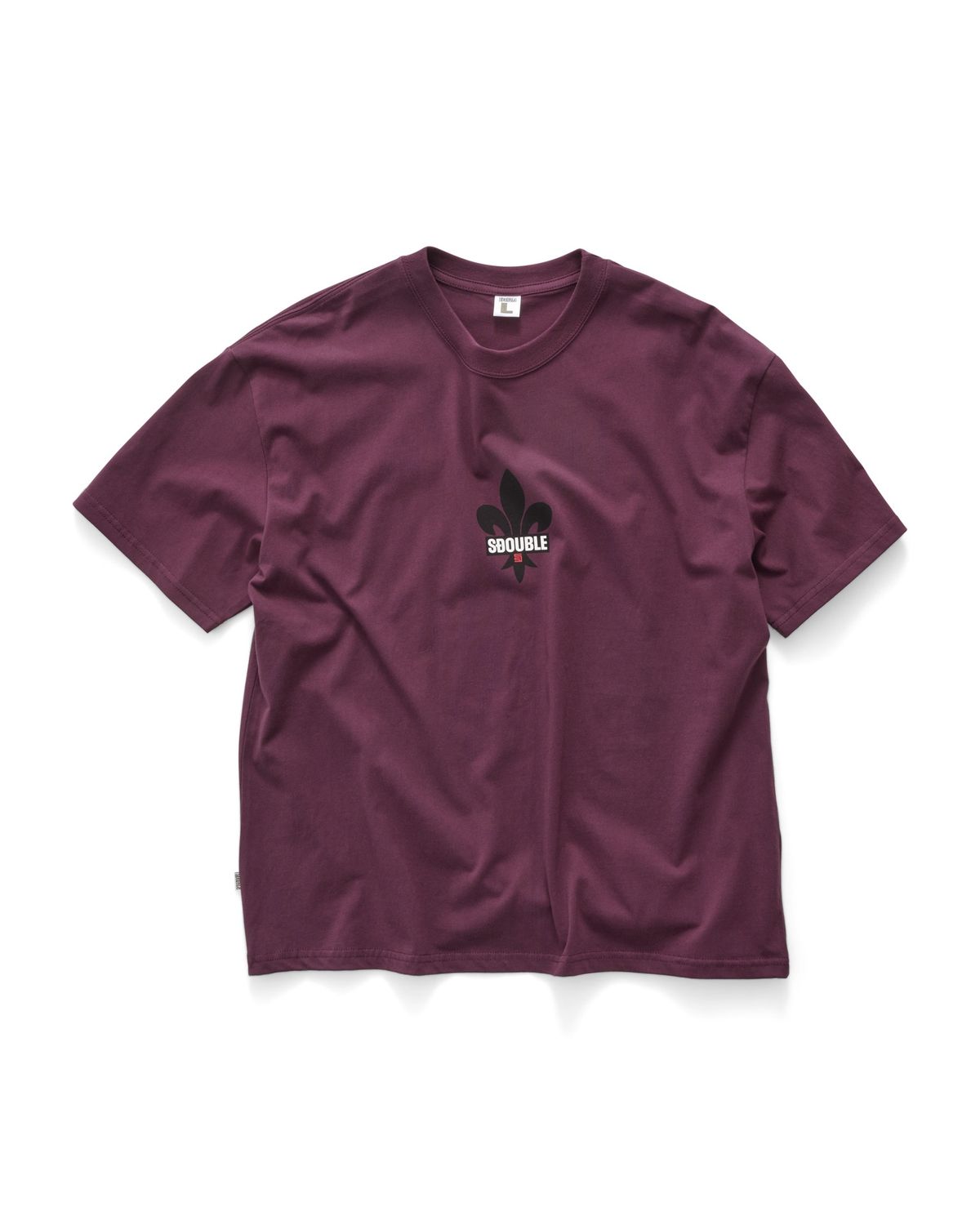 SDOUBLE MENS FLEUR SS TEE - BORDEAUX