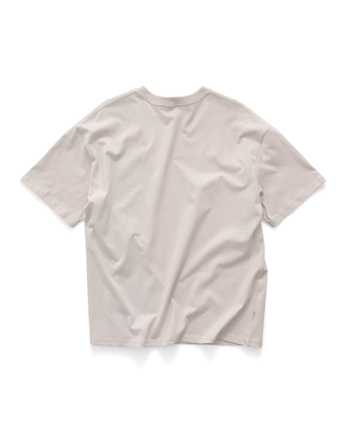 SDOUBLE MENS S CUBE MID BLOCK SS TEE - ICE GREY