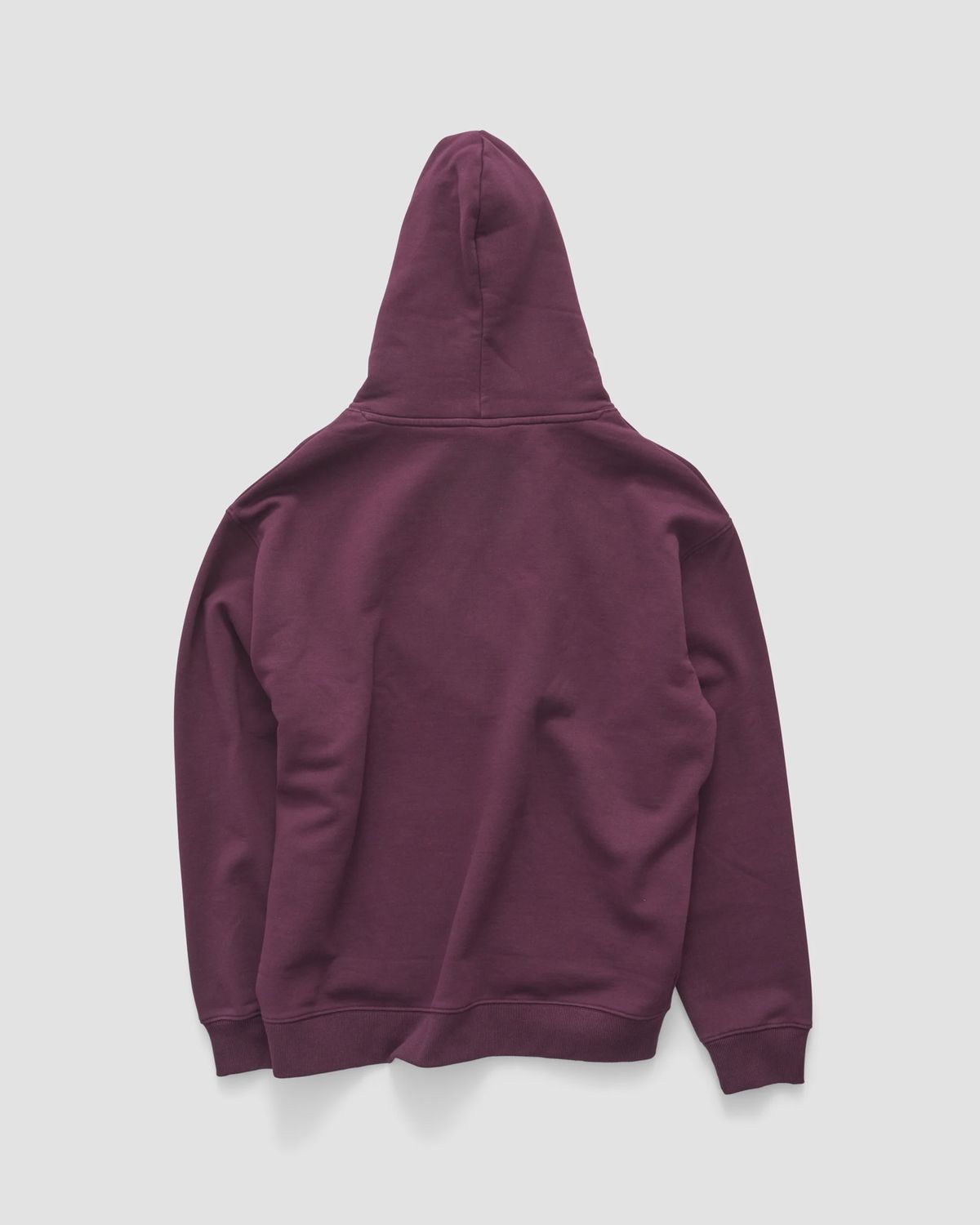 SDOUBLE MENS MID BLOCK FLEECE HOOD - BORDEAUX