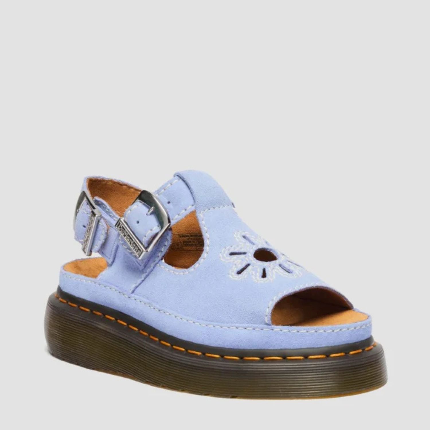 DR MARTENS DUNNET FLOWER SANDAL - CORNFLOWER BLUE EH SUEDE