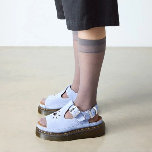 DR MARTENS DUNNET FLOWER SANDAL - CORNFLOWER BLUE EH SUEDE