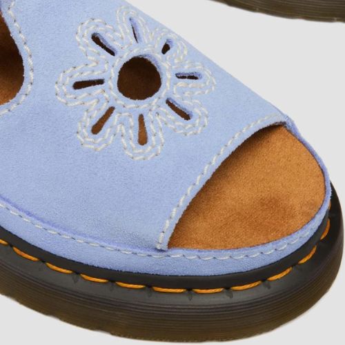 DR MARTENS DUNNET FLOWER SANDAL - CORNFLOWER BLUE EH SUEDE