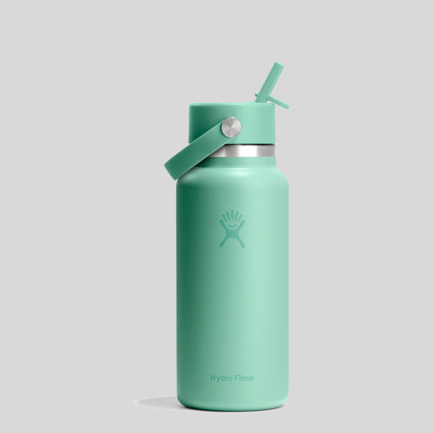 HYDRO FLASK32 OZ WIDE FLEX STRAW CAP - MERMAID GREEN