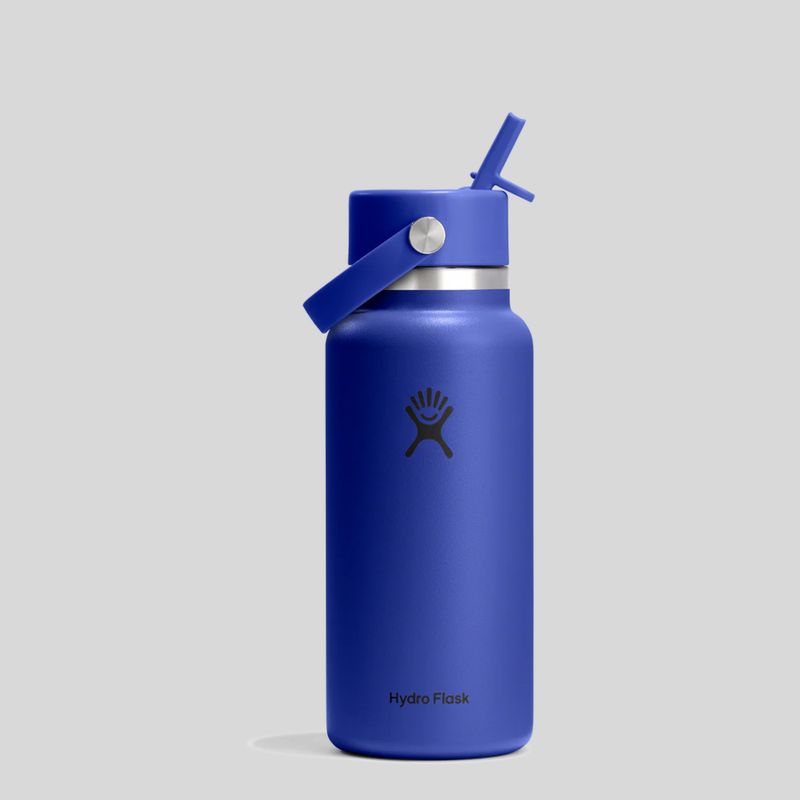 HYDRO FLASK32 OZ WIDE FLEX STRAW CAP - CAPRI BLUE