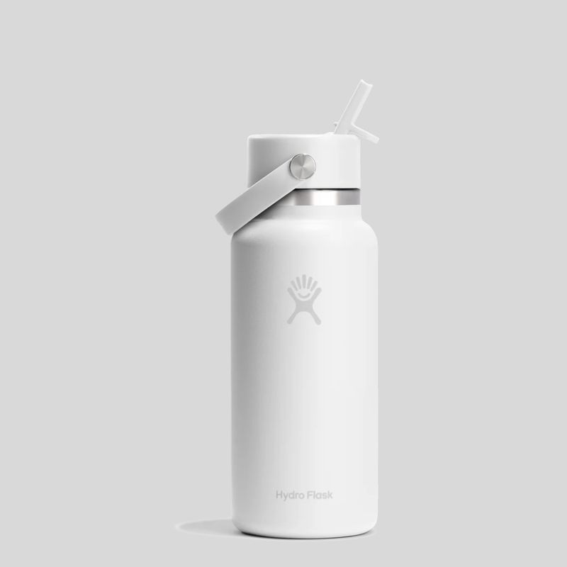 HYDRO FLASK32 OZ WIDE FLEX STRAW CAP - WHITE
