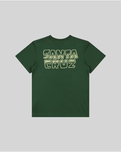 SANTA CRUZ BOYS MULTI CRUZ STACK CENTRE SS TEE - DARK GREEN