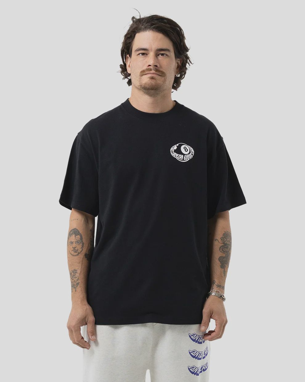 SANTA CRUZ MENS WINKOWSKI EIGHTH PLANET SS TEE - BLACK
