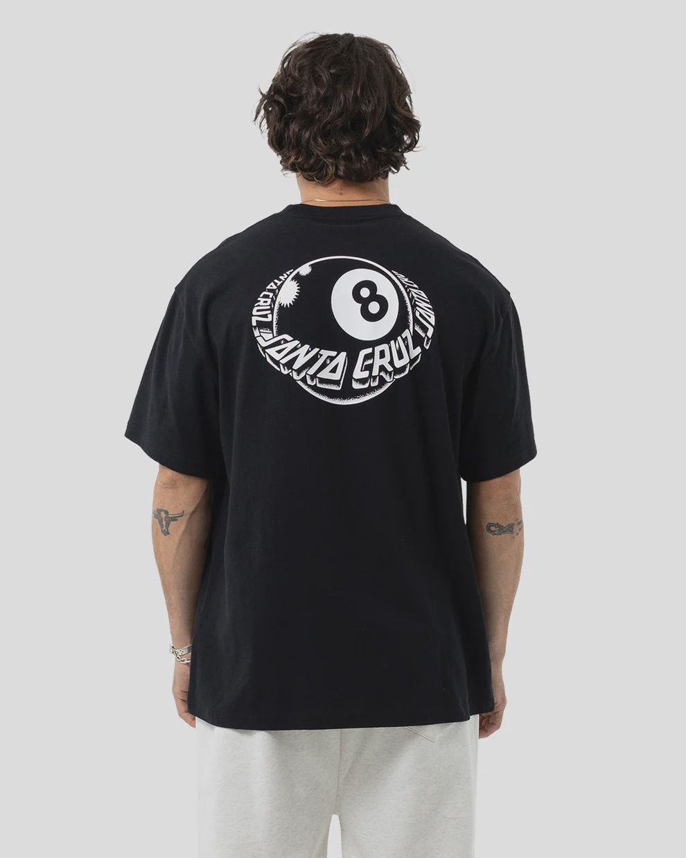 SANTA CRUZ MENS WINKOWSKI EIGHTH PLANET SS TEE - BLACK