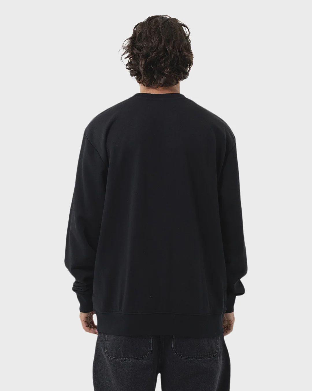 SANTA CRUZ MENS WINKOWSKI EIGHTH PLANET FRONT SWEATER - BLACK