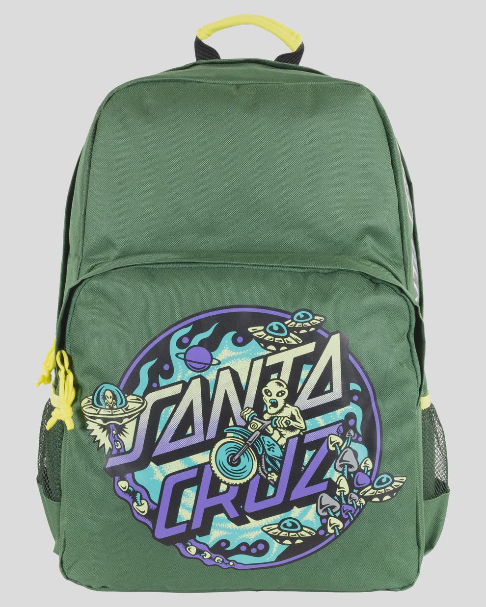 SANTA CRUZ BOYS WINKOWSKI DOPE PLANET 2 DOT BACKPACK - DARK GREEN