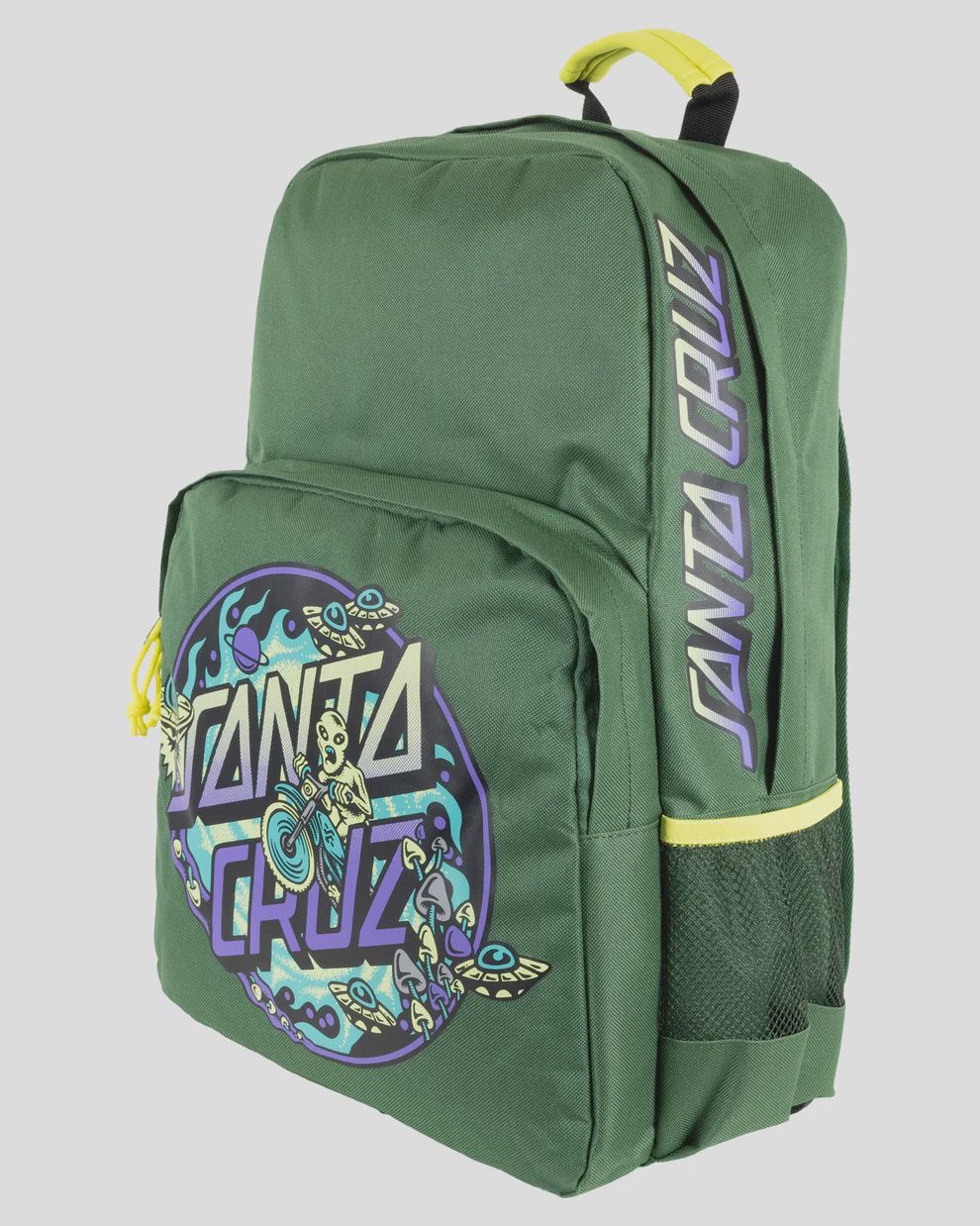 SANTA CRUZ BOYS WINKOWSKI DOPE PLANET 2 DOT BACKPACK - DARK GREEN