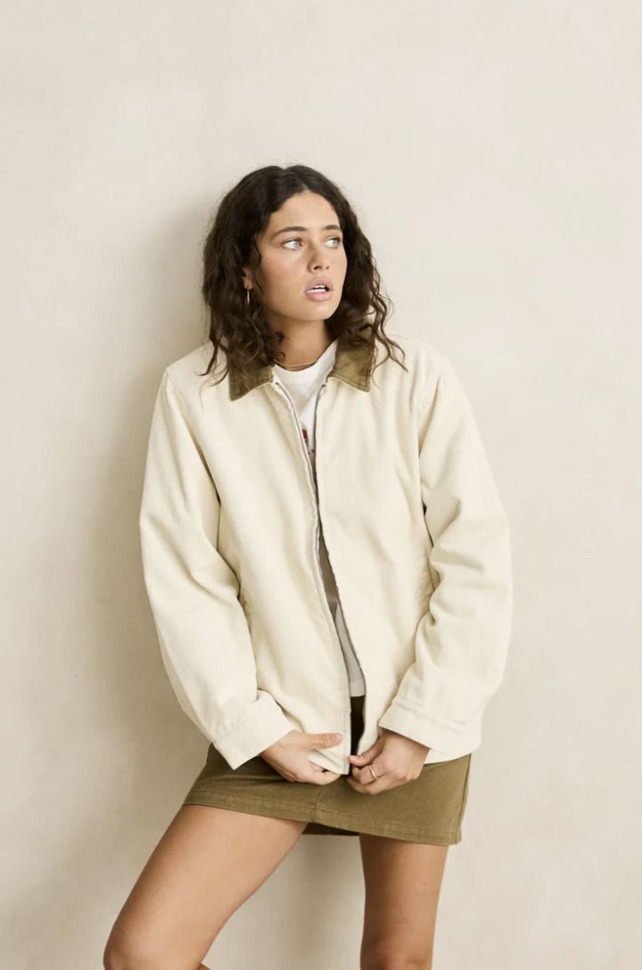 RHYTHM WOMENS JAMIE JACKET- VINTAGE WHITE