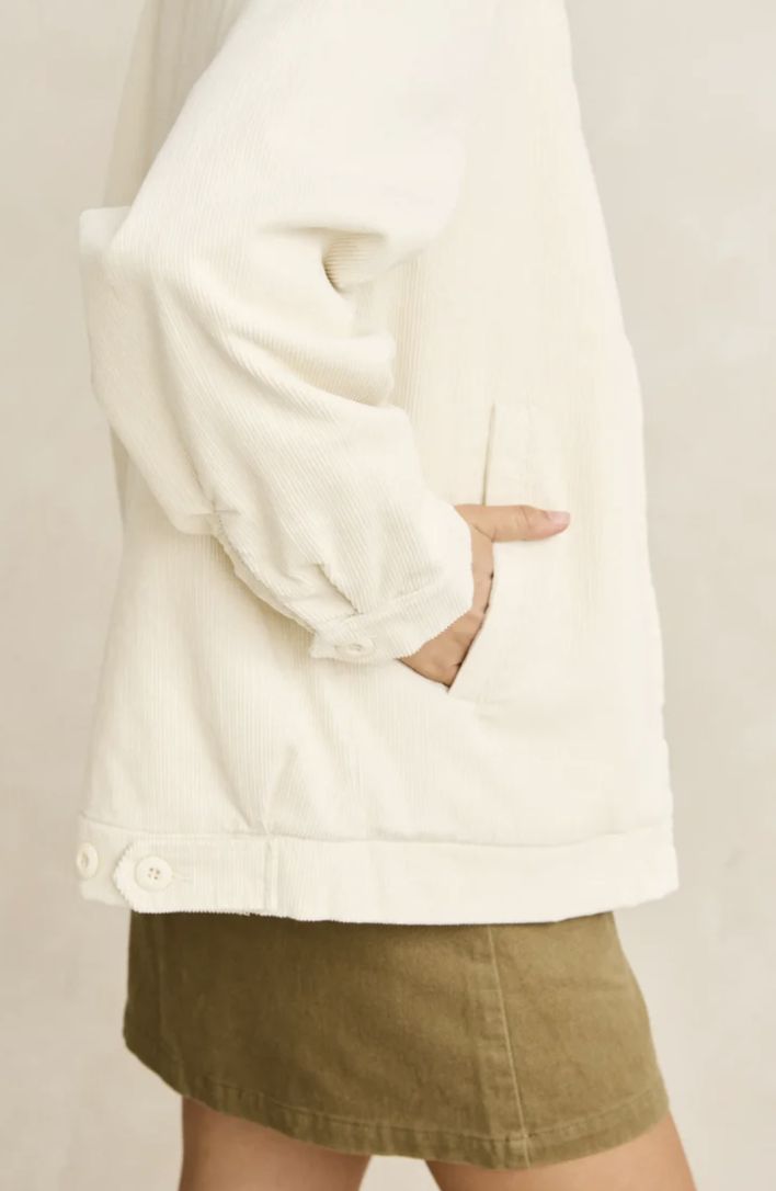 RHYTHM WOMENS JAMIE JACKET- VINTAGE WHITE