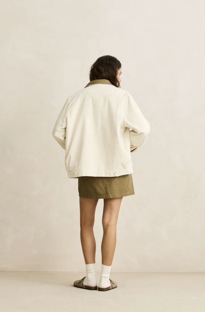 RHYTHM WOMENS JAMIE JACKET- VINTAGE WHITE