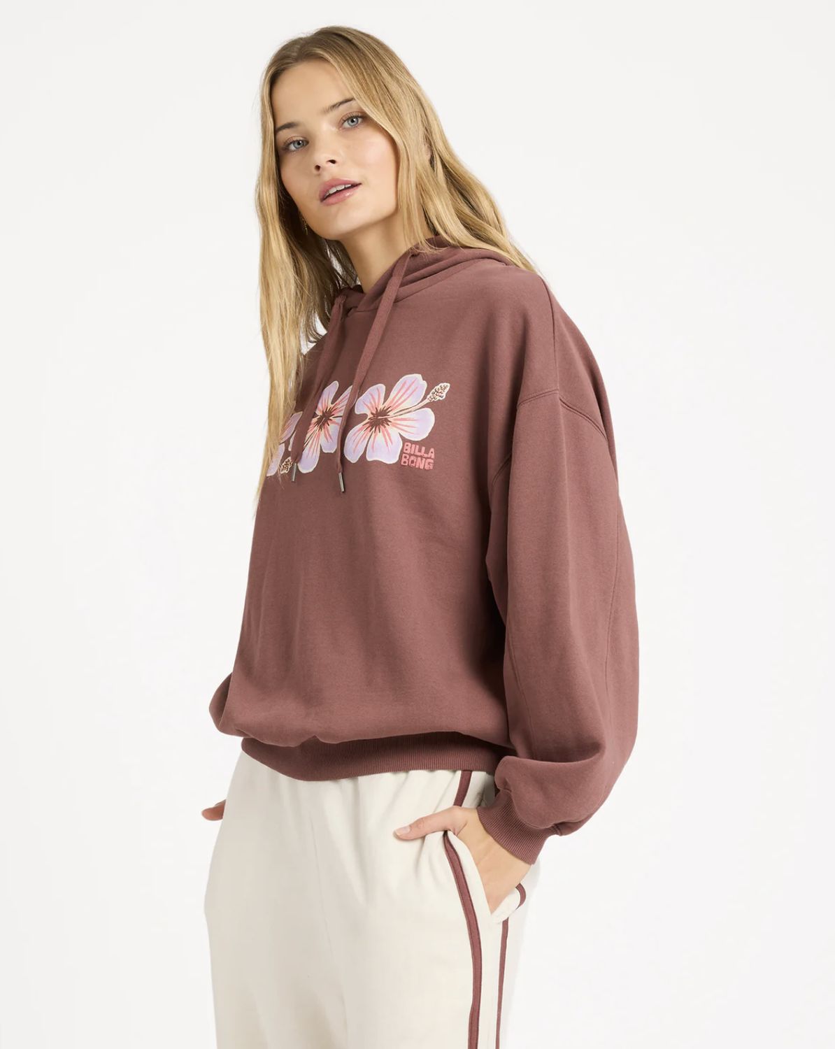 BILLABONG WOMENS BACK TO IT KENDAL HOODIE - ESSPRESSO