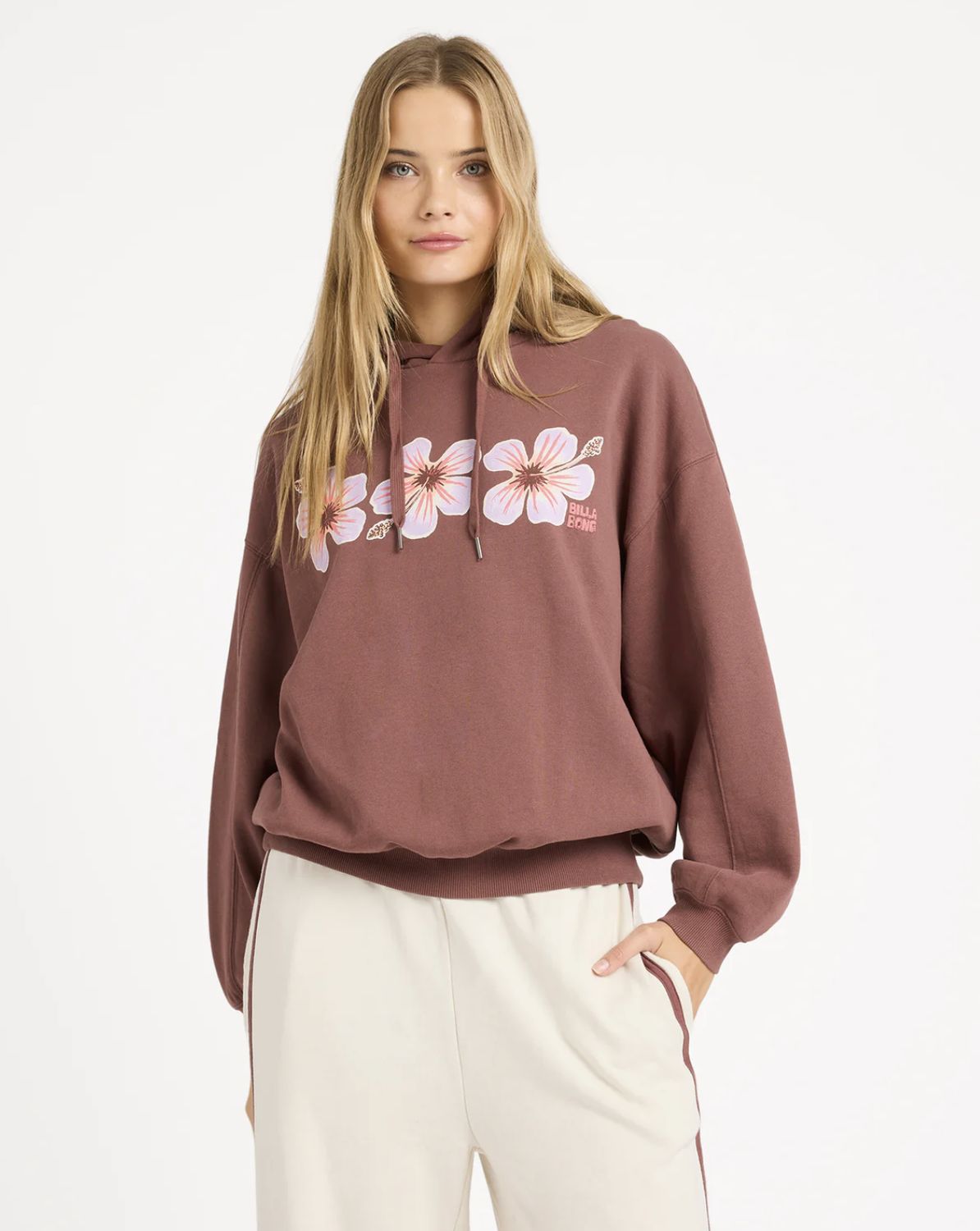 BILLABONG WOMENS BACK TO IT KENDAL HOODIE - ESSPRESSO