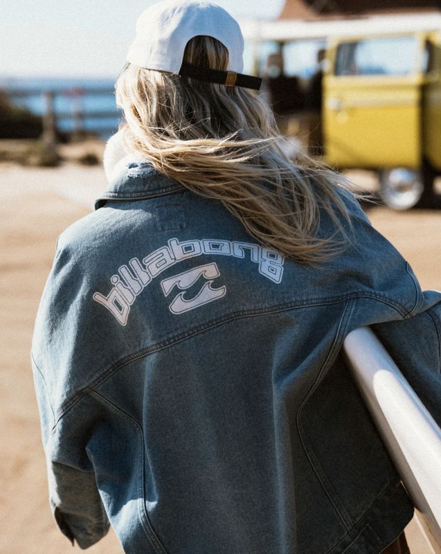 BILLABONG WOMENS COOL TIMES DENIM JACKET - SUN FADED INDIGO