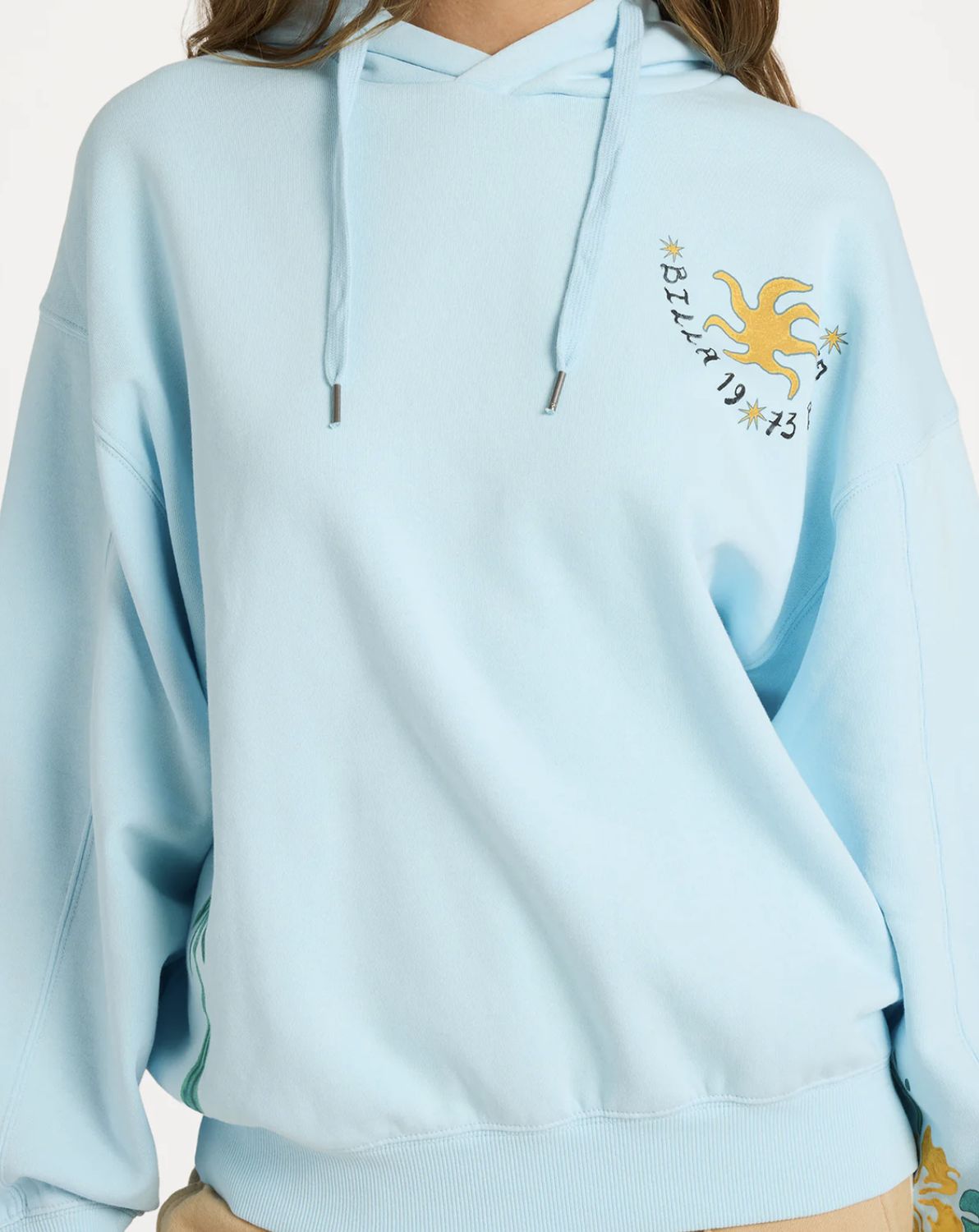 BILLABONG WOMENS SUNSET RIDER KENDAL HOODIE - CLEARWATER