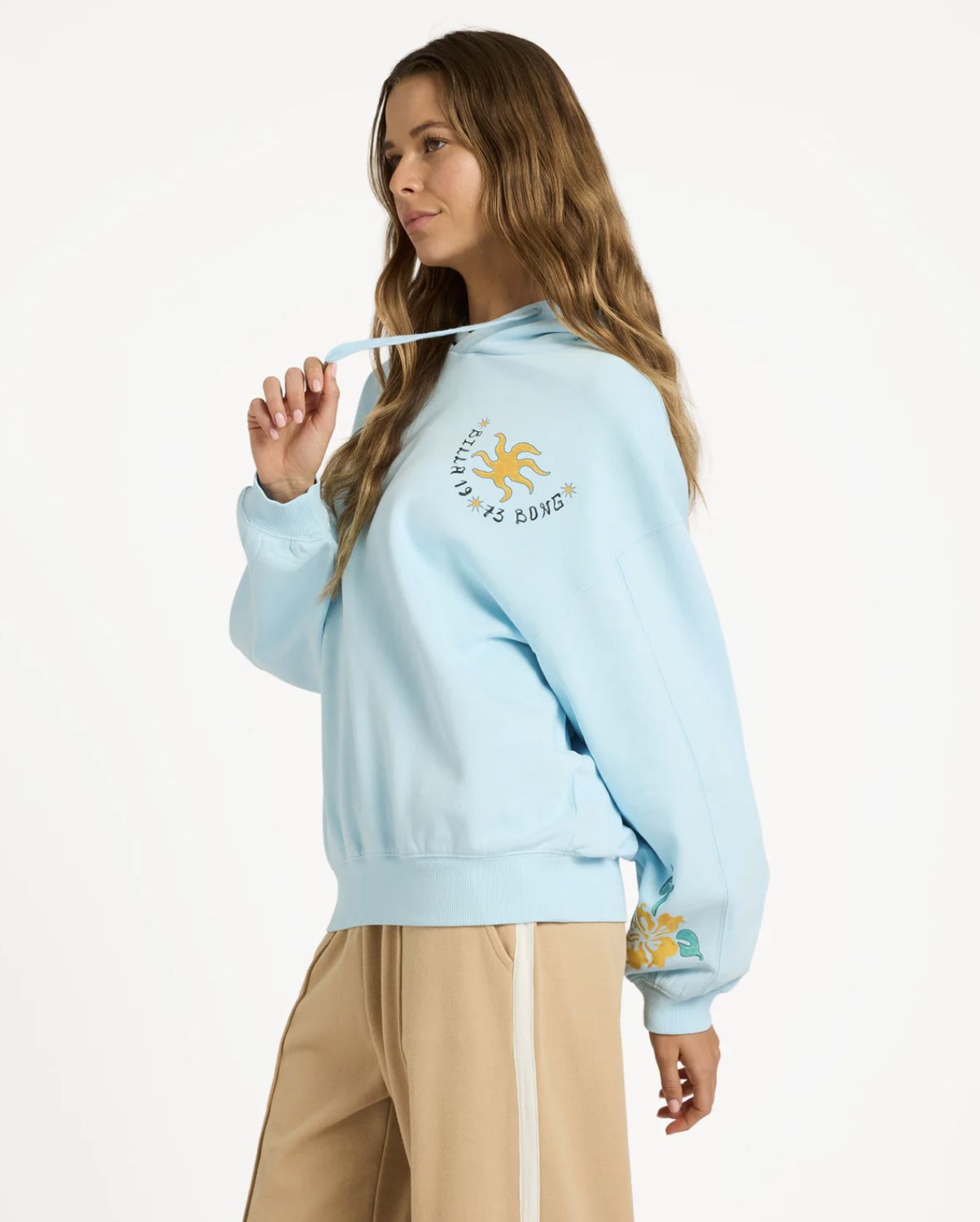 BILLABONG WOMENS SUNSET RIDER KENDAL HOODIE - CLEARWATER