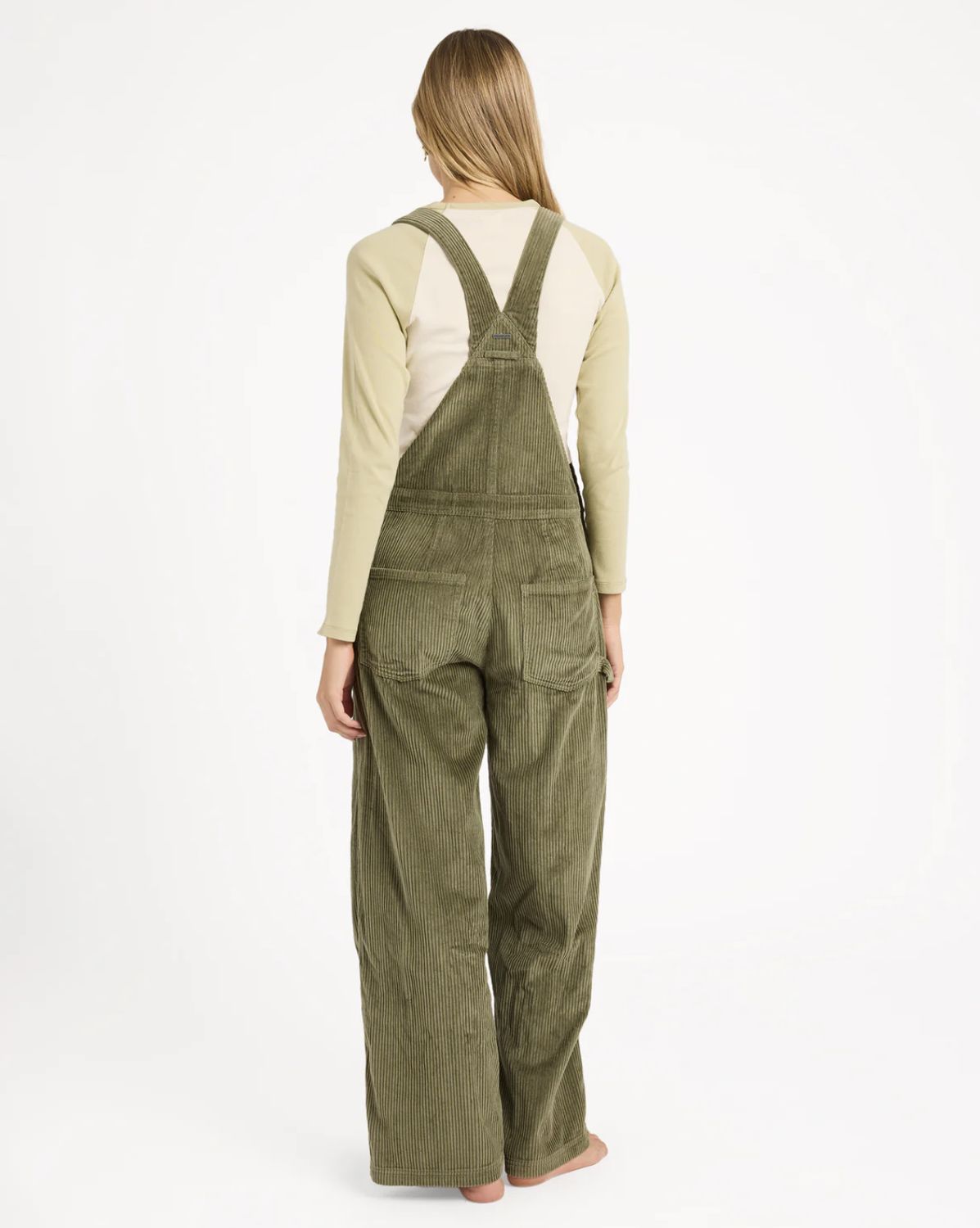 BILLABONG WOMENS VACAY CORD OVERALL - CANTEEN