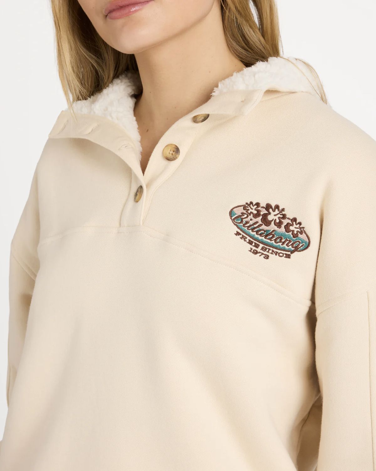 BILLABONG WOMENS CLASSIC VIBES BUTTON DOWN - DOVE