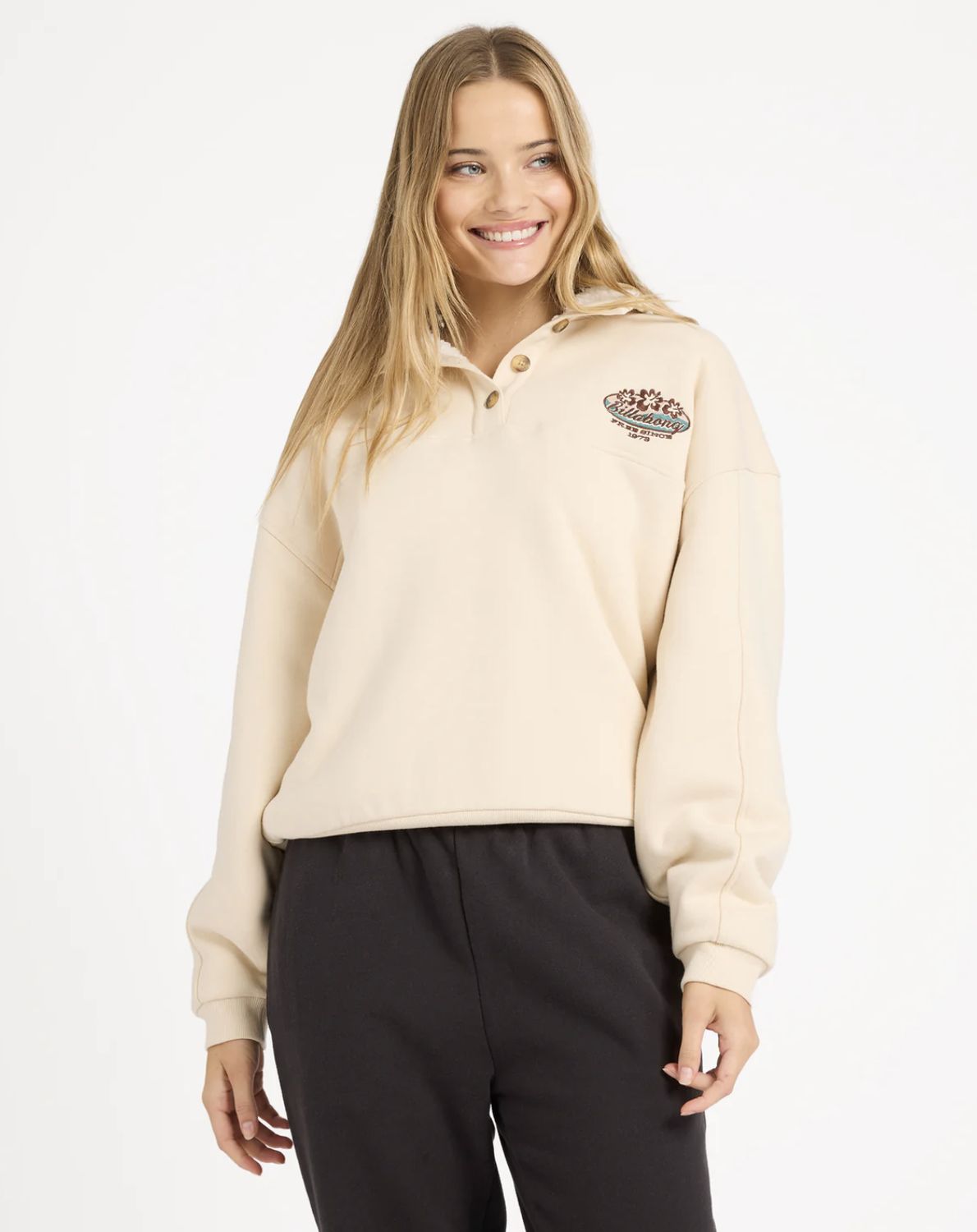 BILLABONG WOMENS CLASSIC VIBES BUTTON DOWN - DOVE