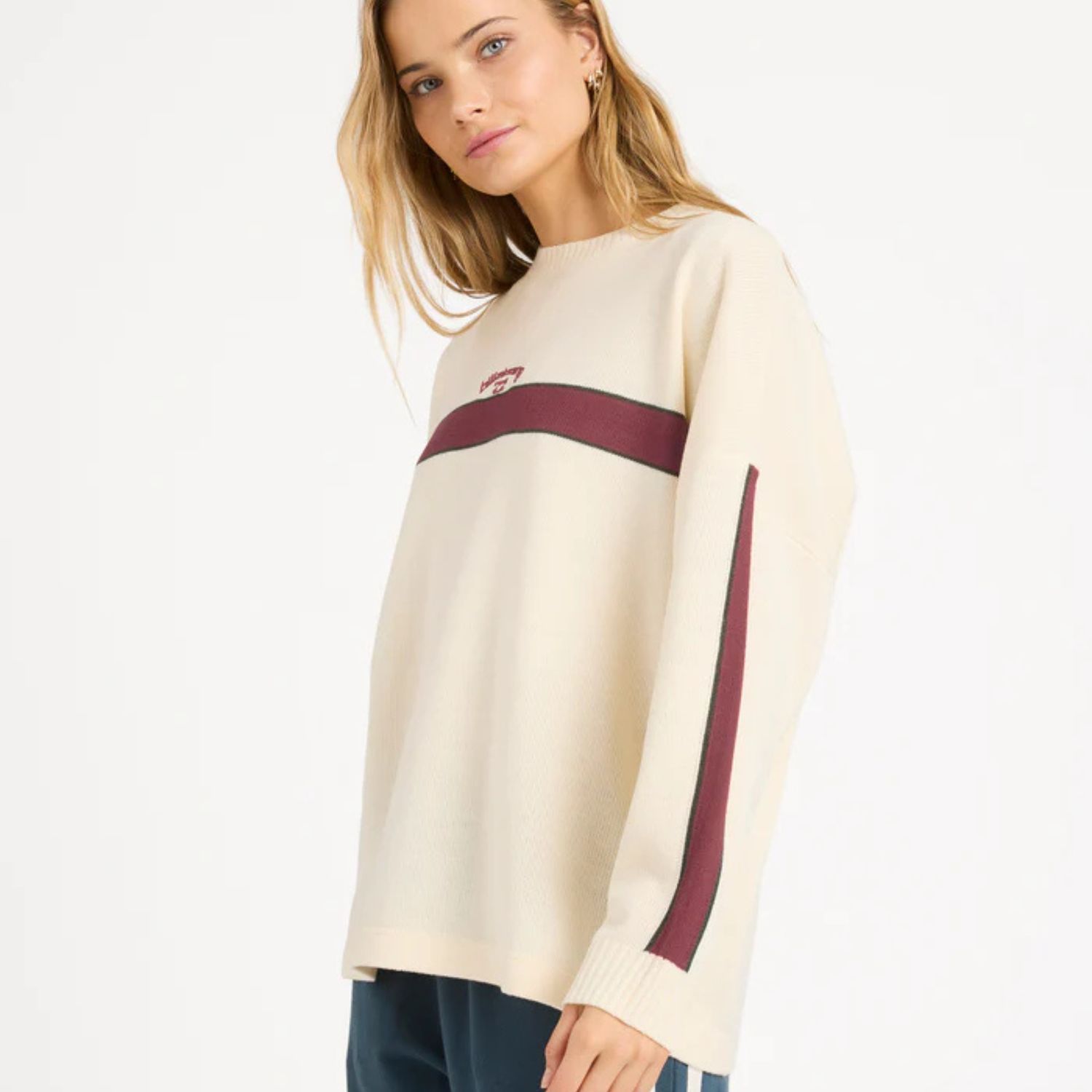 BILLABONG WOMENS ENDLESS EASE KNIT SWEATER - SALT CRYSTAL