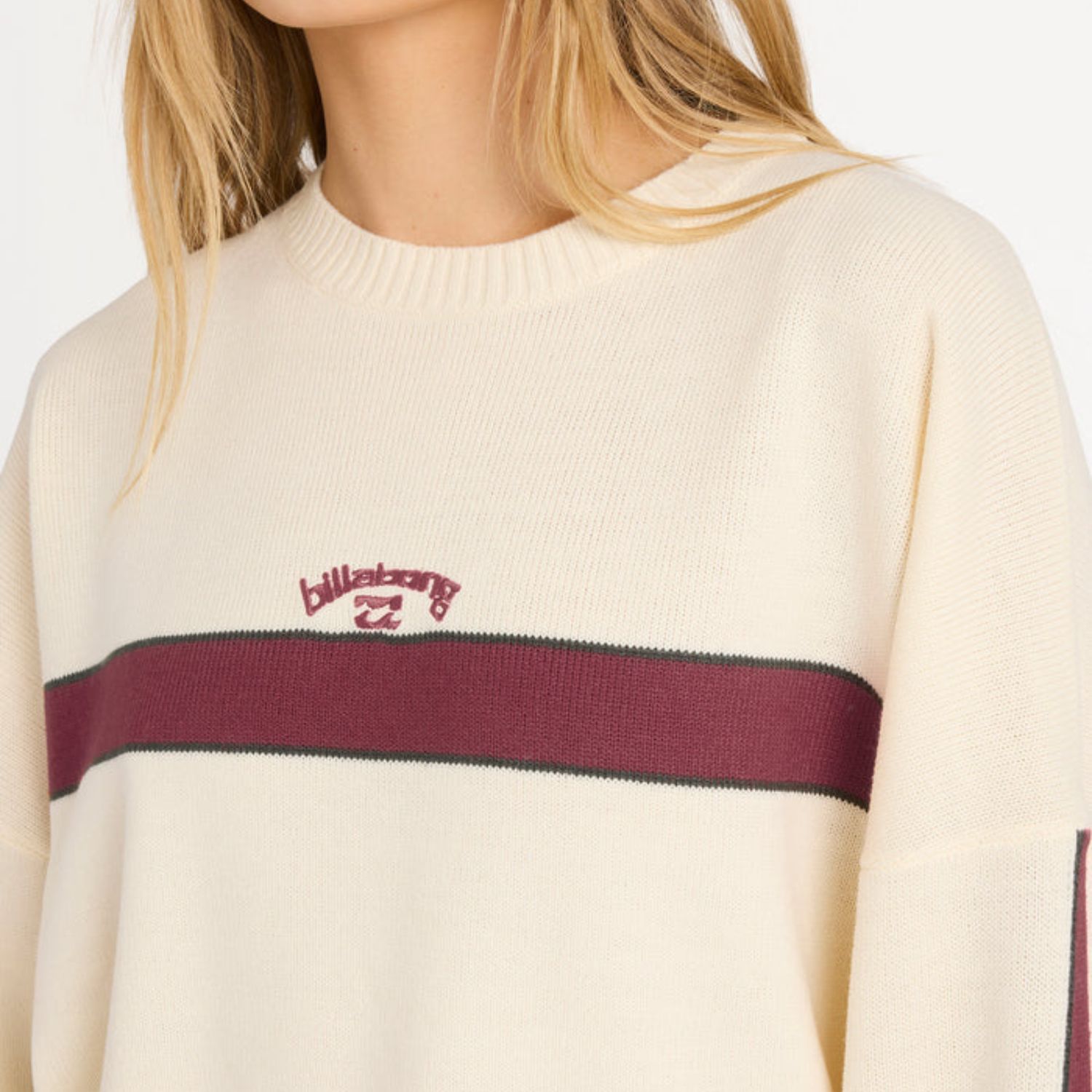 BILLABONG WOMENS ENDLESS EASE KNIT SWEATER - SALT CRYSTAL