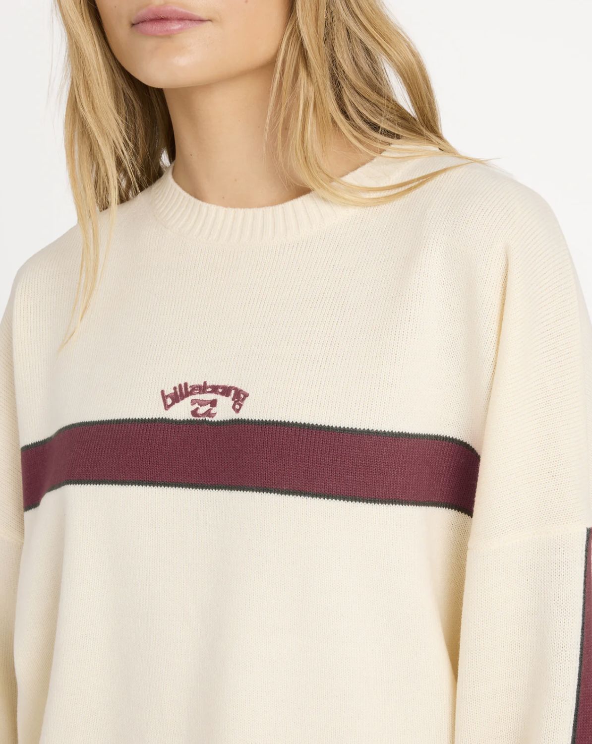 BILLABONG WOMENS ENDLESS EASE KNIT SWEATER - SALT CRYSTAL