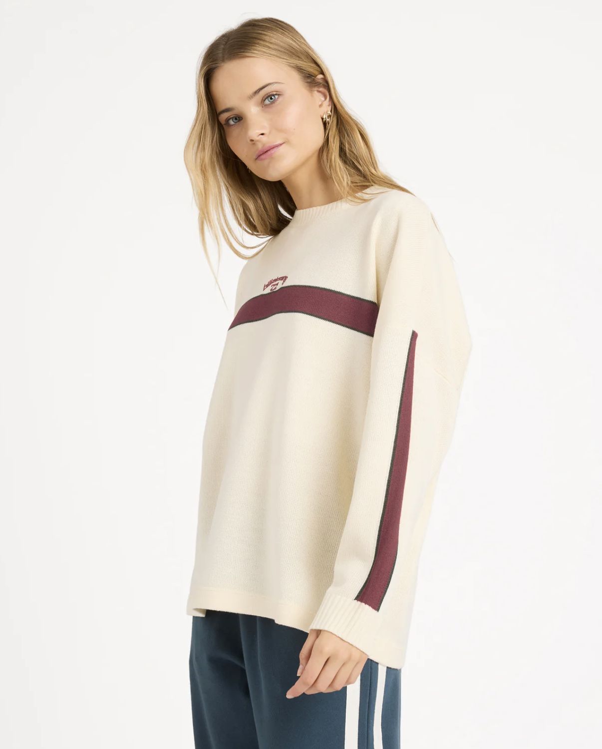 BILLABONG WOMENS ENDLESS EASE KNIT SWEATER - SALT CRYSTAL