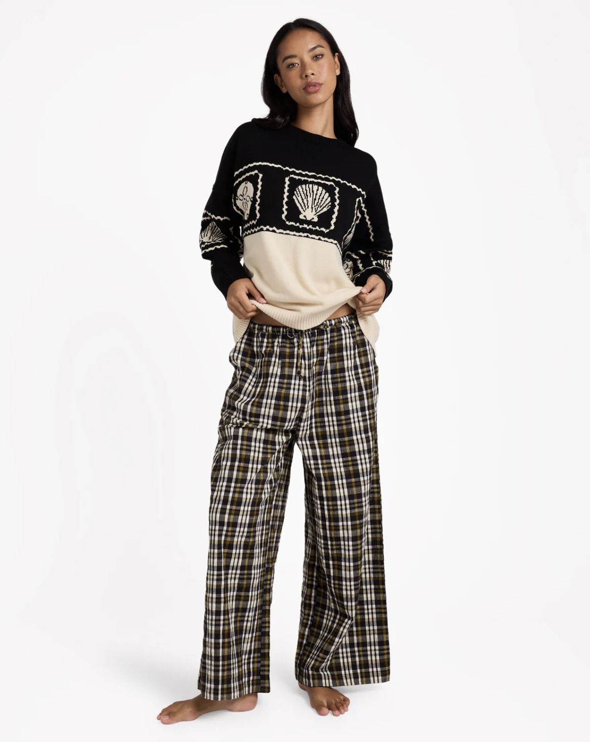BILLABONG WOMENS WONDERS PANT - BLACK SANDS