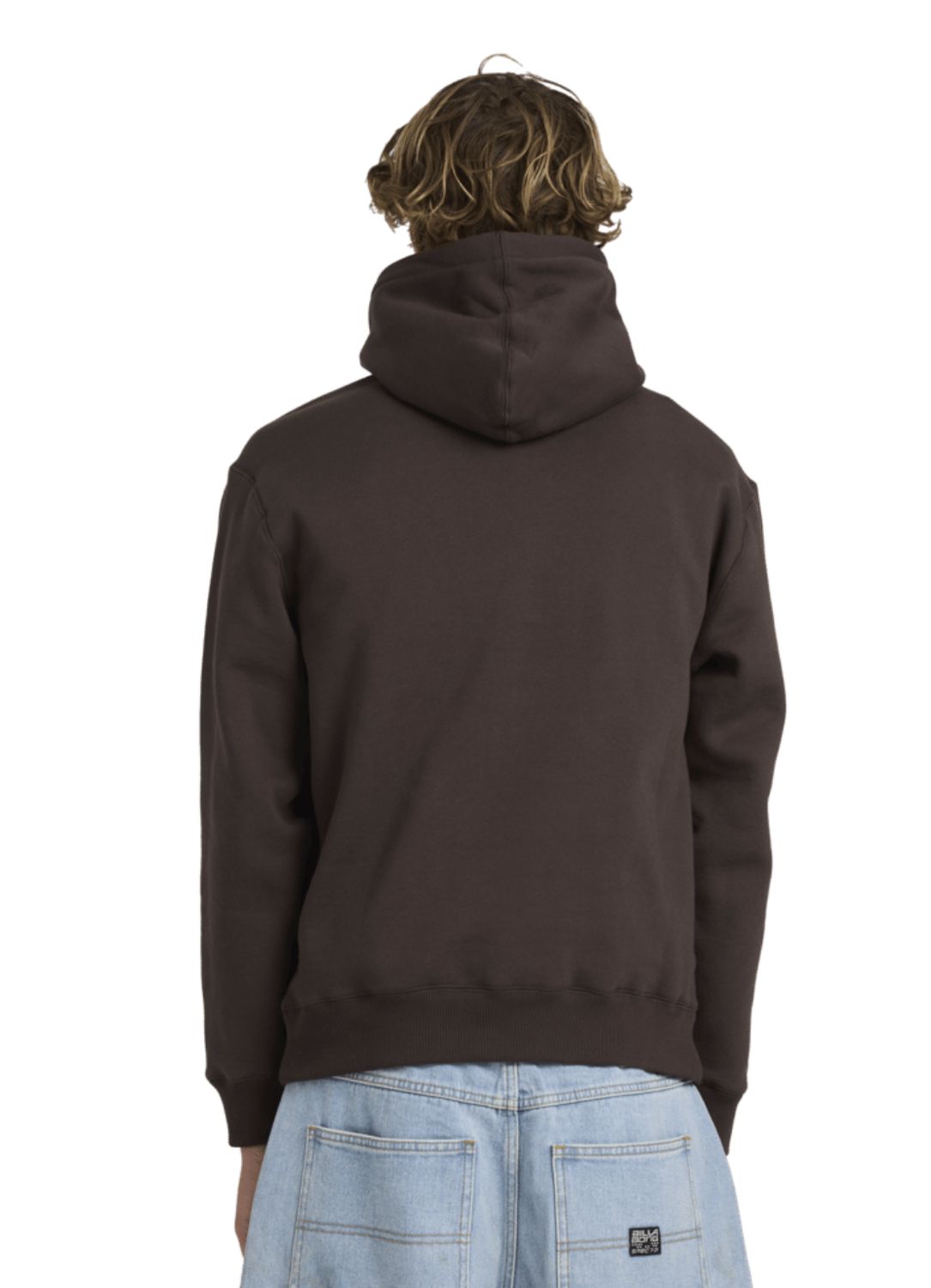 BILLABONG MENS ADIV SLANT POP HOOD- CHOCOLATE