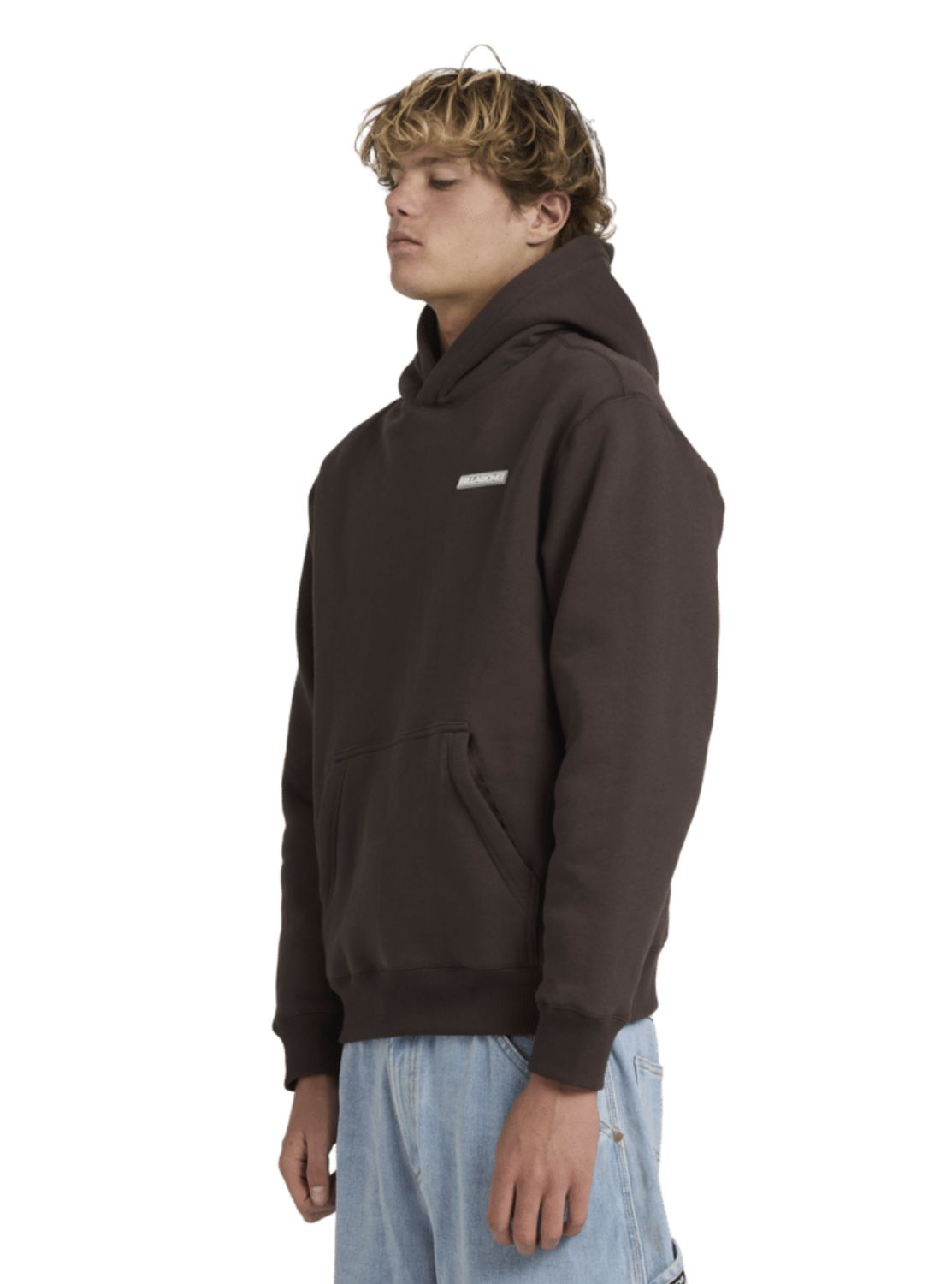 BILLABONG MENS ADIV SLANT POP HOOD- CHOCOLATE