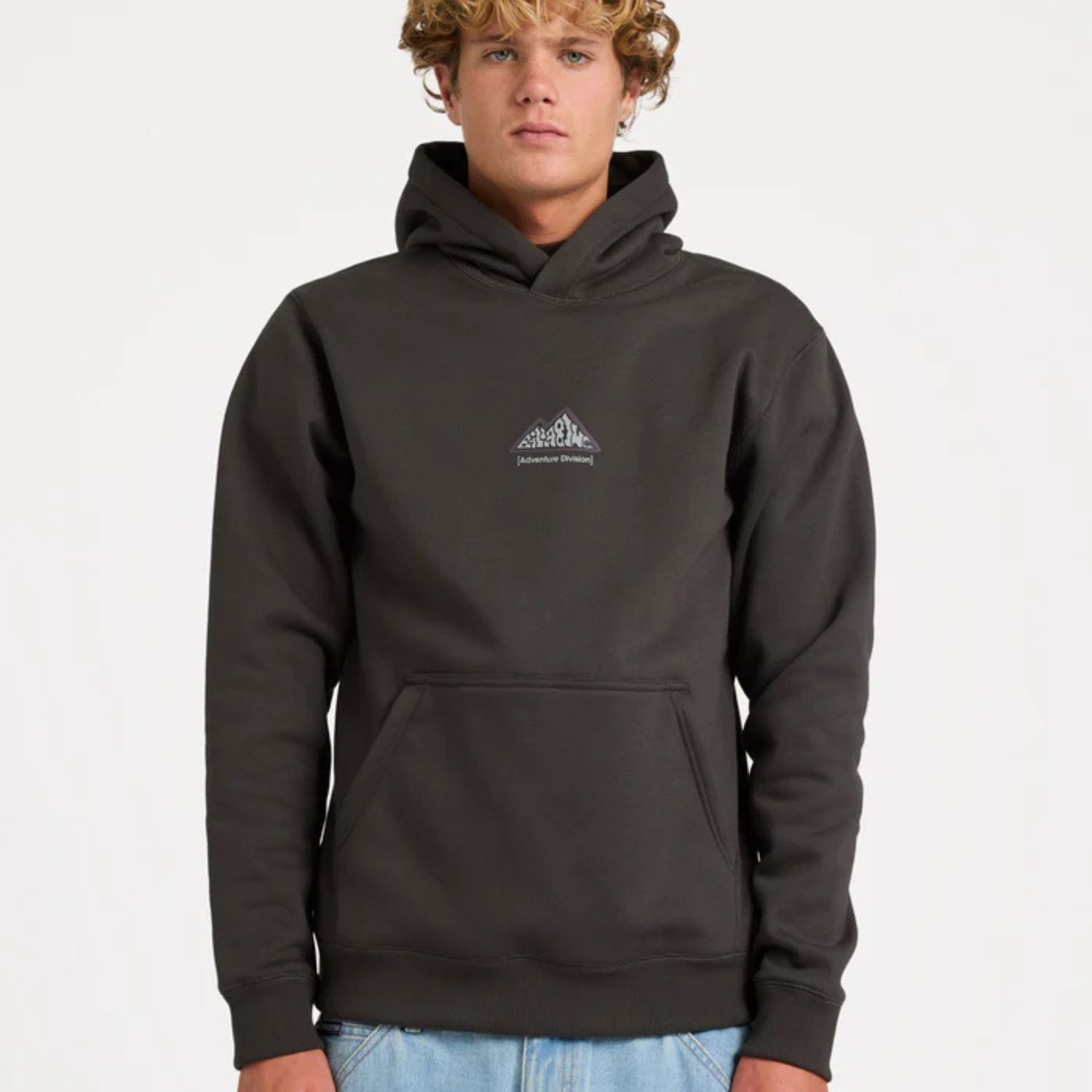 BILLABONG MENS SHORELINE PULLOVER HOOD - CHARCOAL