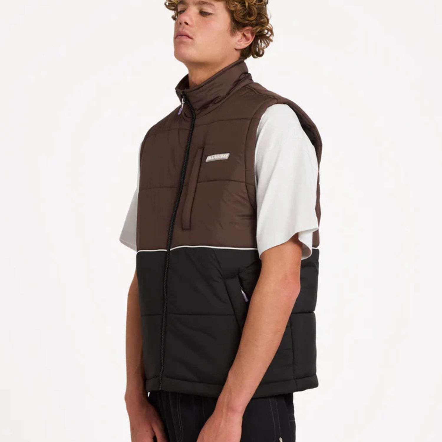 BILLABONG MENS JOURNEY PUFFER VEST - BLACK