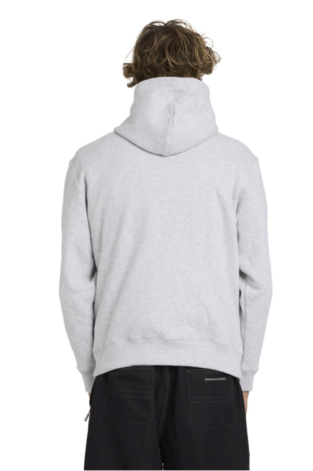 BILLABONG MENS ADIV MOCK POP HOOD - LIGHT GREY HEATHER