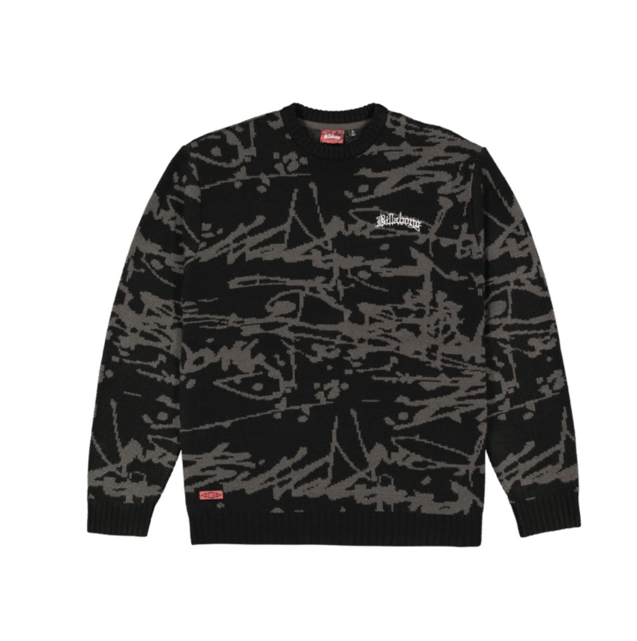 BILLABONG MENS IMMORTAL KNIT SWEATER - BLACK