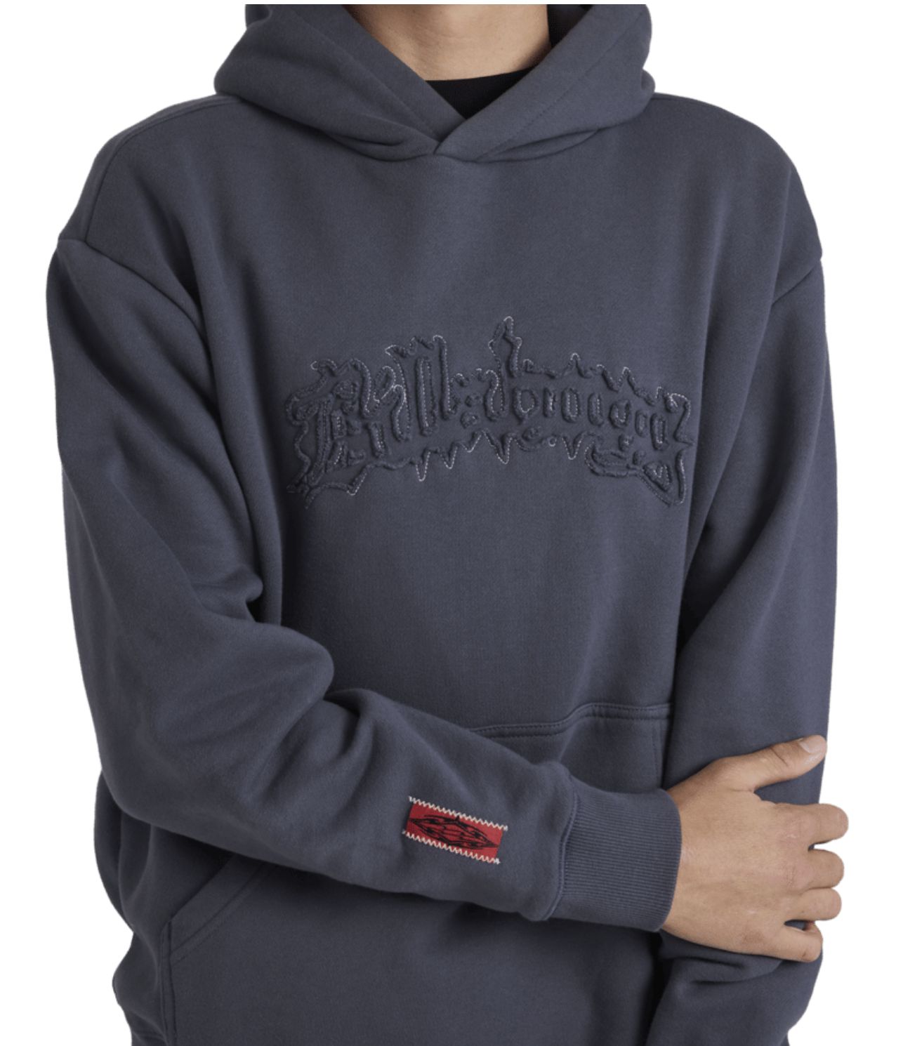 BILLABONG MENS IMMORTAL DISTRESS POP HOOD - DIRTY NAVY