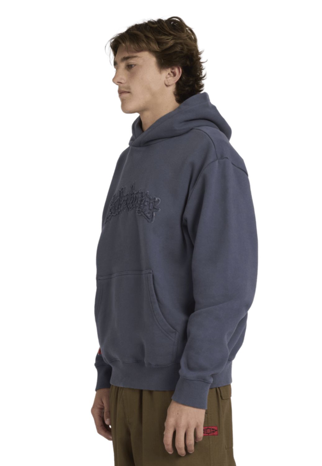 BILLABONG MENS IMMORTAL DISTRESS POP HOOD - DIRTY NAVY