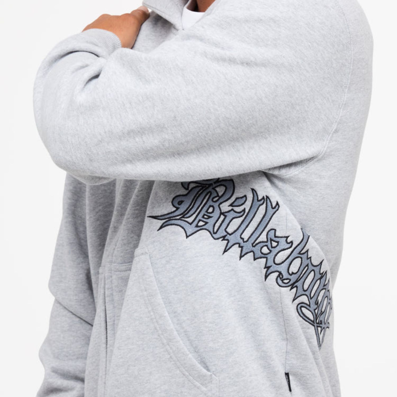 BILLABONG MENS TILT ZIP THRU HOOD - LIGHT GREY HEATHER