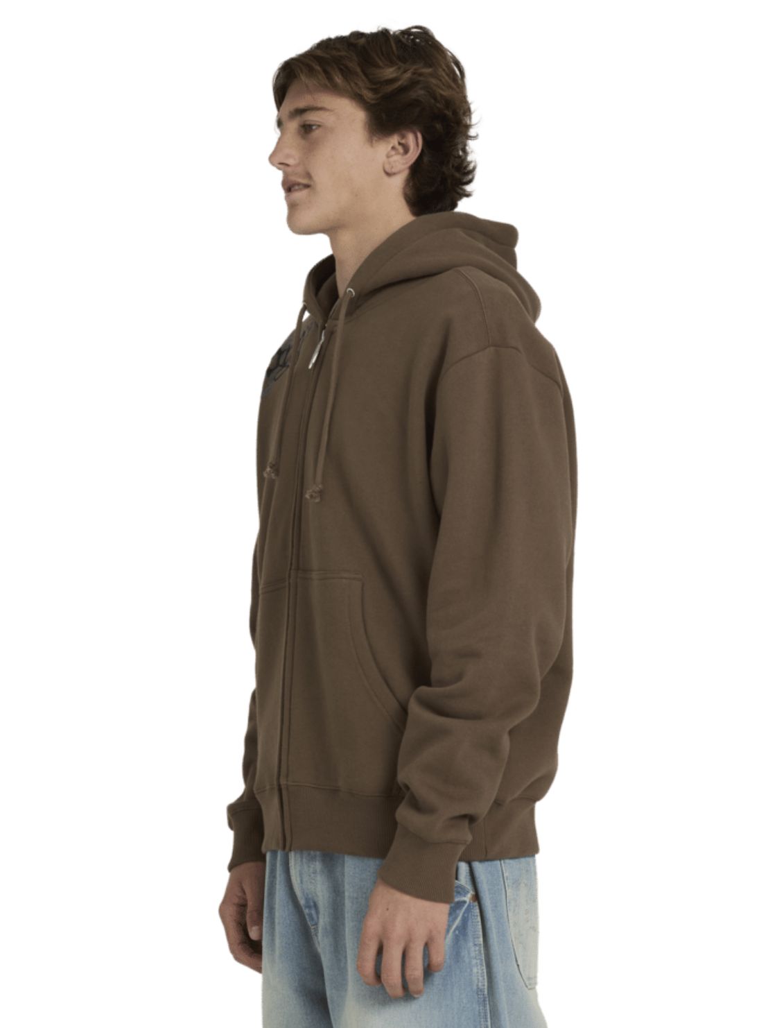 BILLABONG MENS IMMORTAL BLAST ZIP THRU HOOD - GRAVEL
