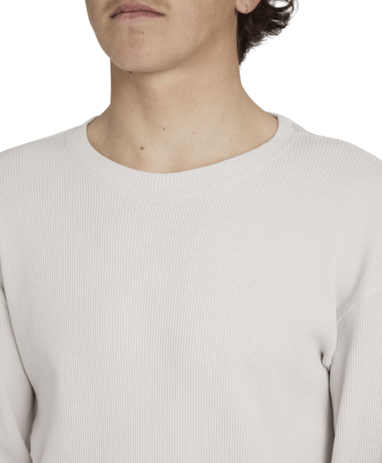 BILLABONG MENS IMMORTAL WAFFLE LS TEE - FOG