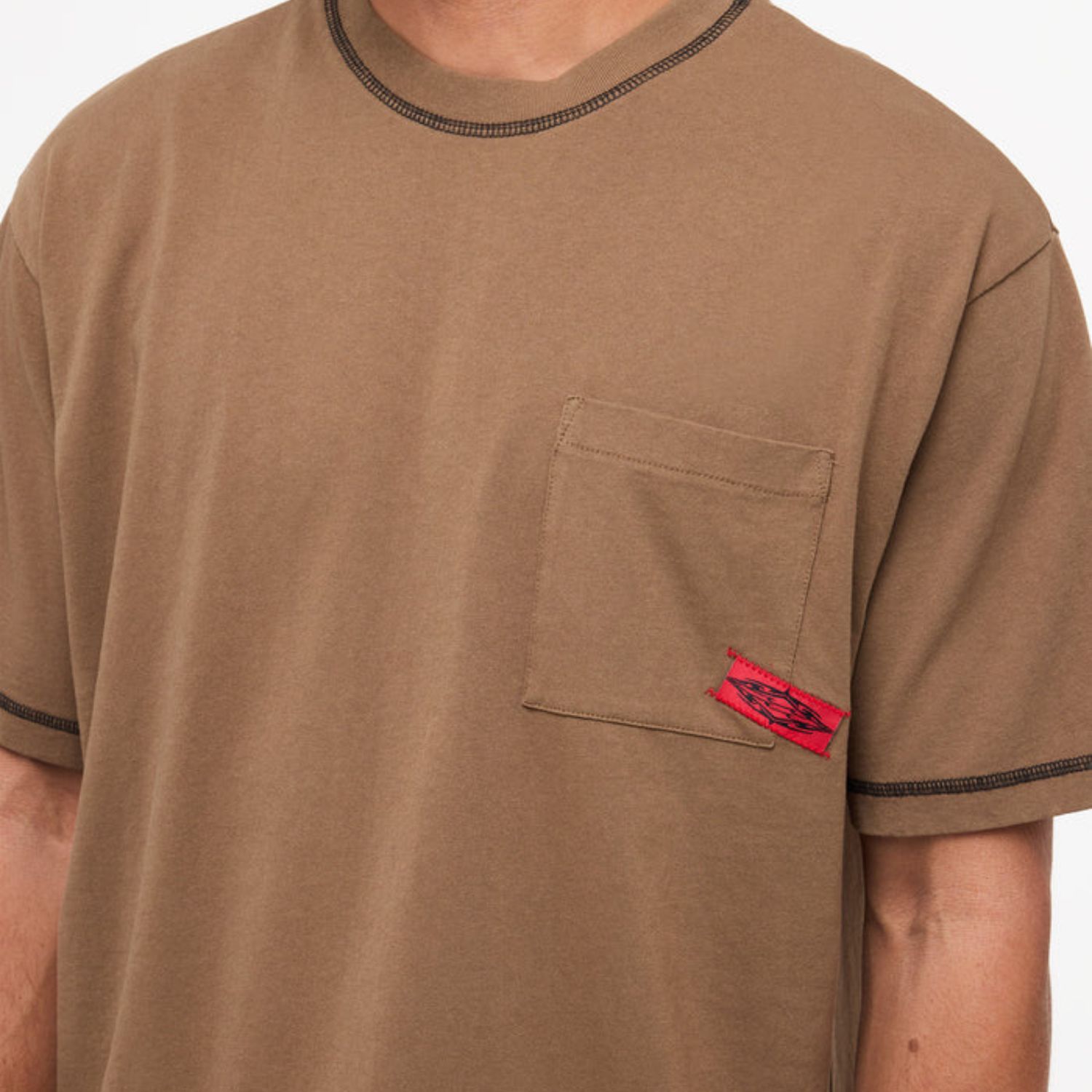 BILLABONG MENS IMMORTAL POCKET SS TEE - GRAVEL