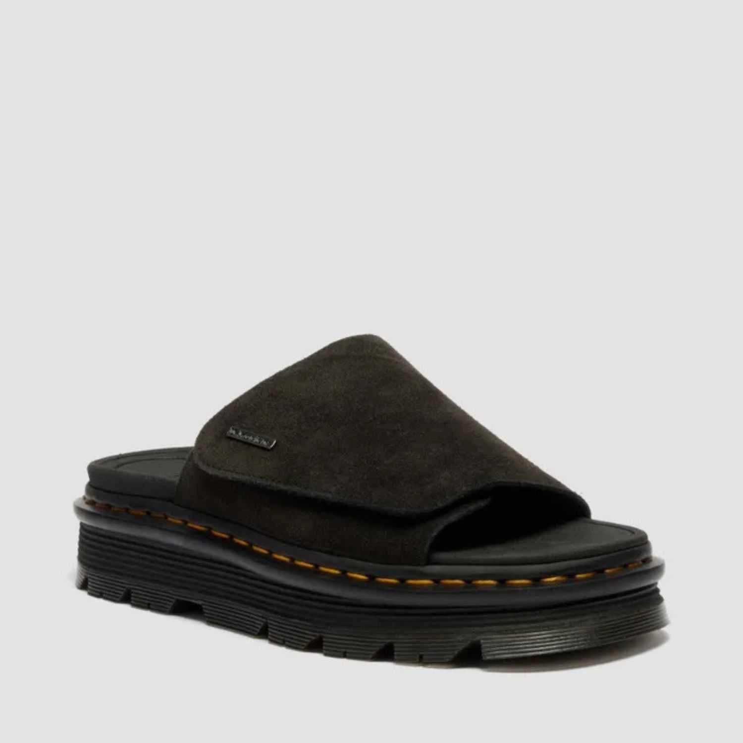 DR MARTENS ZEBZAG SLIDE SUEDE- BLACK EH SUEDE