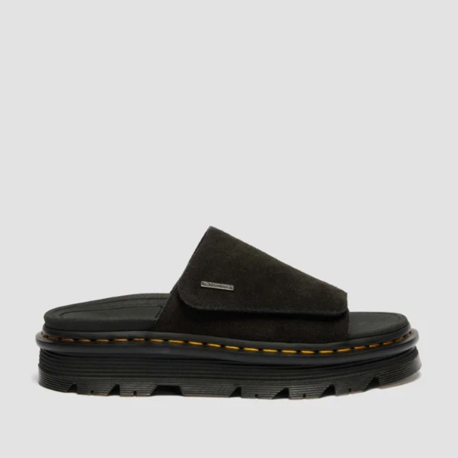 DR MARTENS ZEBZAG SLIDE SUEDE- BLACK EH SUEDE