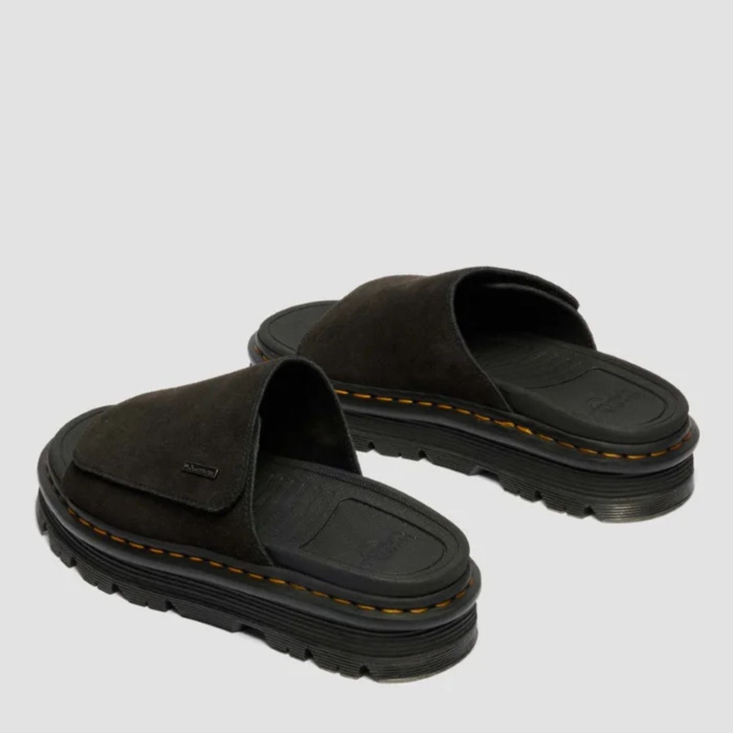 DR MARTENS ZEBZAG SLIDE SUEDE- BLACK EH SUEDE